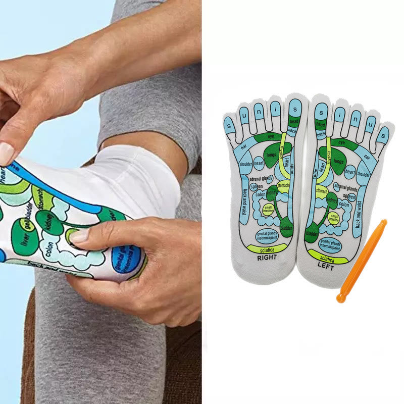 Chaussettes d'acupression, physiothérapie, massage, soulagement de la fatigue - image 7