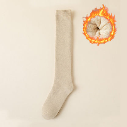 Chaussettes hautes épaisses de couleur unie (6 paires) - Abricot - 40(US2-7) - image 8