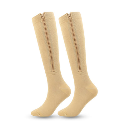 Chaussettes de compression hautes zippées (3 paires) - Nu - 2XL - image 4