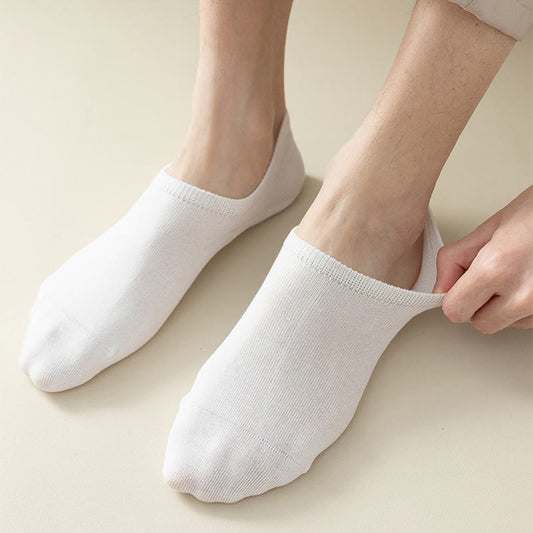Chaussettes invisibles antidérapantes (5 paires) - image 0