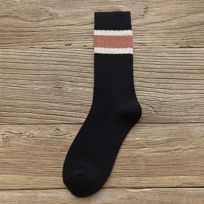 Chaussettes hautes chaudes et respirantes grandes tailles (8 paires) - Noir - EU37-45 (US4-11) - image 7