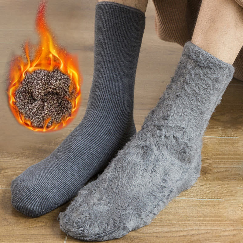 Chaussettes polaires unies grandes tailles (6 paires) - image 1