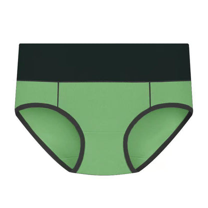 Culotte antibactérienne taille haute en coton grande taille (5 paires)