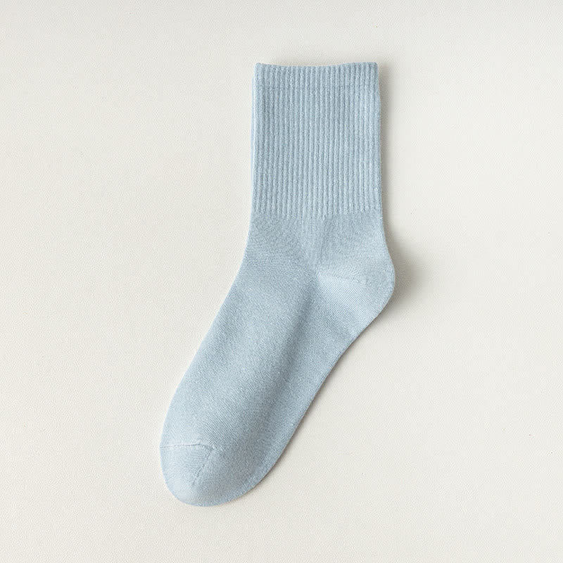 Chaussettes basses confortables en coton (6 paires) - Bleu - EU39-43 (US5-9) - image 10
