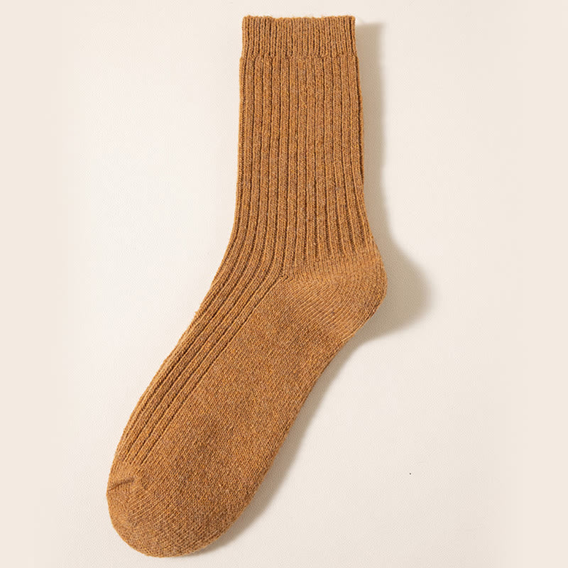 Chaussettes hautes unies grandes tailles (6 paires) - Orange - UE39-46 (US6-12) - image 8