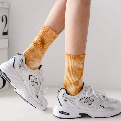 Chaussettes courtes colorées tie-dye Plusock (4 paires) - image 6