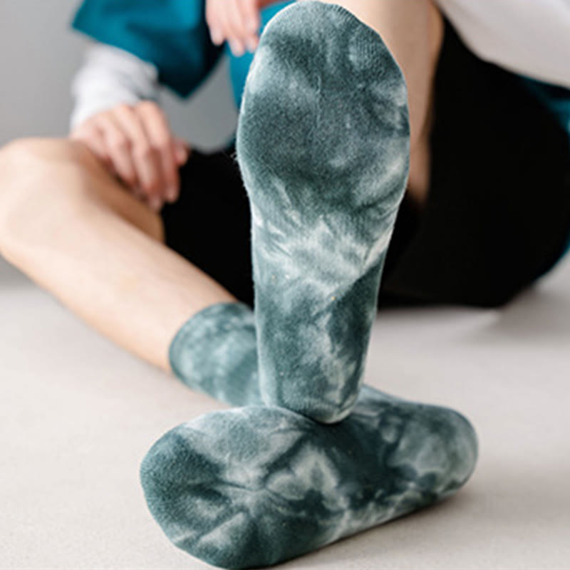 Chaussettes courtes colorées tie-dye Plusock (4 paires) - image 4