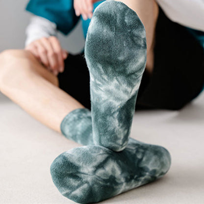 Chaussettes courtes colorées tie-dye Plusock (4 paires) - image 4