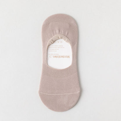 Chaussettes invisibles élastiques en maille (5 paires) - Kaki - EU39-46 (US5-12) - image 21