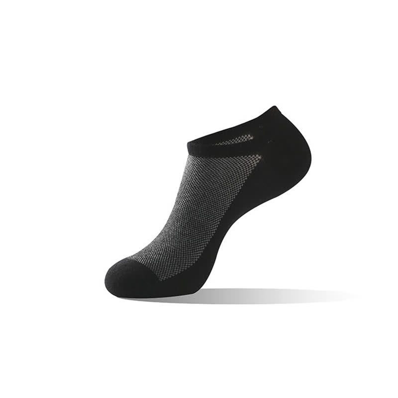 Chaussettes basses respirantes (6 paires) - Noir - EU43-48 (US9-13) - image 2
