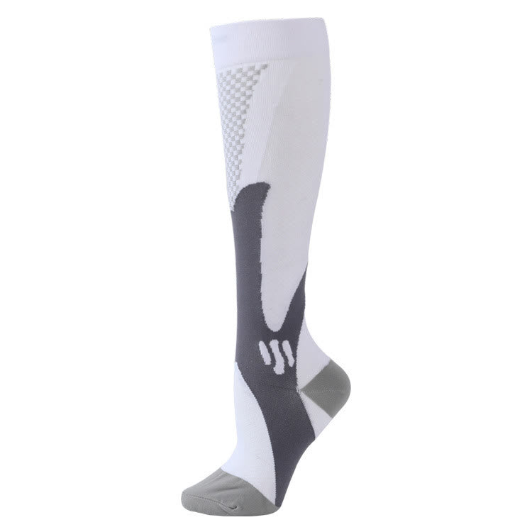 Chaussettes de compression sport Plusock grandes tailles - Blanc - 7XL - image 2