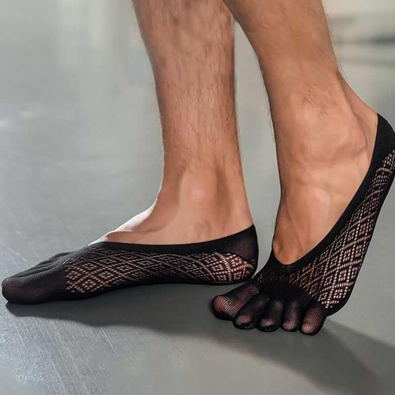 Chaussettes d'alignement des cinq orteils grande taille (6 paires)