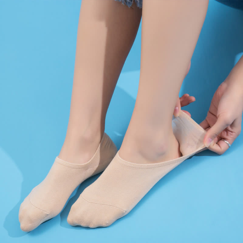 Chaussettes invisibles en coton antidérapant (4 paires) - image 10