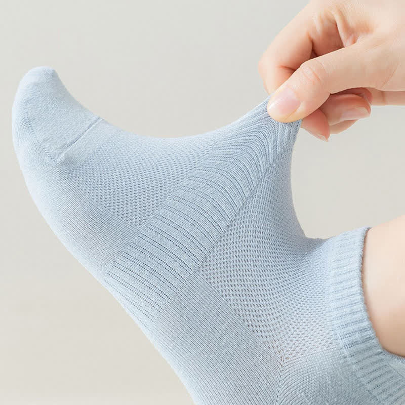 Chaussettes en coton ajourées (6 paires) - EU36-43 (US4-9) - Bleu - image 2