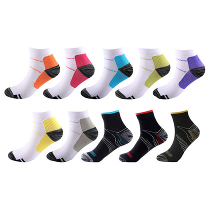 Chaussettes de sport élastiques de compression grande taille (10 paires)