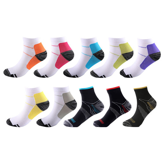Chaussettes de sport élastiques de compression grande taille (10 paires)