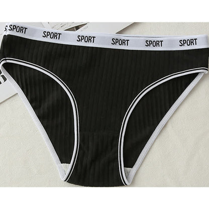 Culotte antibactérienne taille haute en coton grande taille (lot de 4)