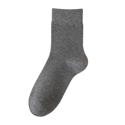 Chaussettes courtes respirantes de couleur unie grande taille (5 paires)