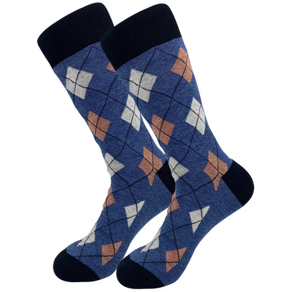 Chaussettes classiques à motif losange (5 paires) - image 1