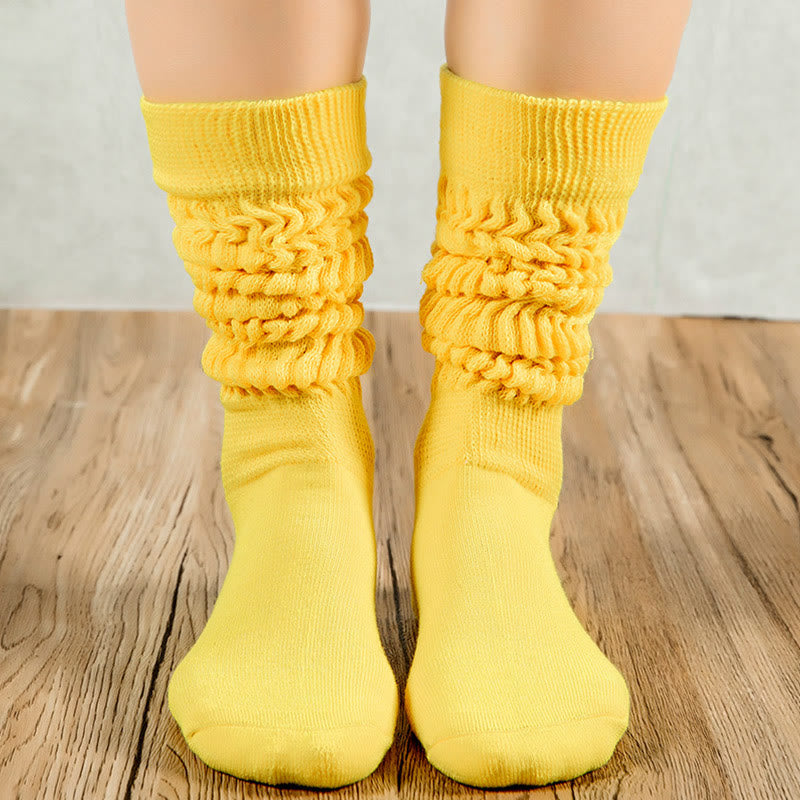 Chaussettes souples couleur bonbon (2 paires) - Jaune - EU36-42 (US3-8.5) - image 11