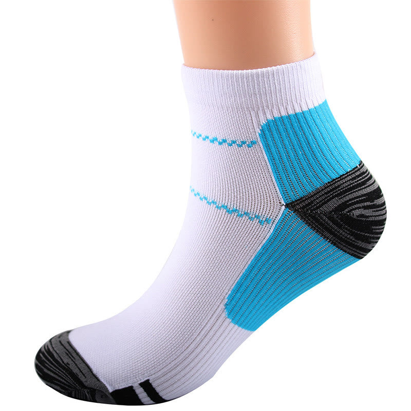 Chaussettes de compression élastiques de sport Plusock pour chevilles (10 paires) - Bleu - L/XL - image 10