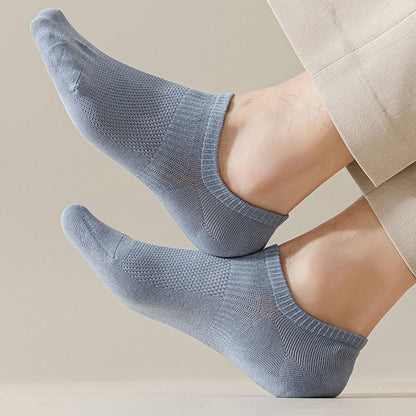 Chaussettes invisibles en coton et maille grande taille (5 paires)