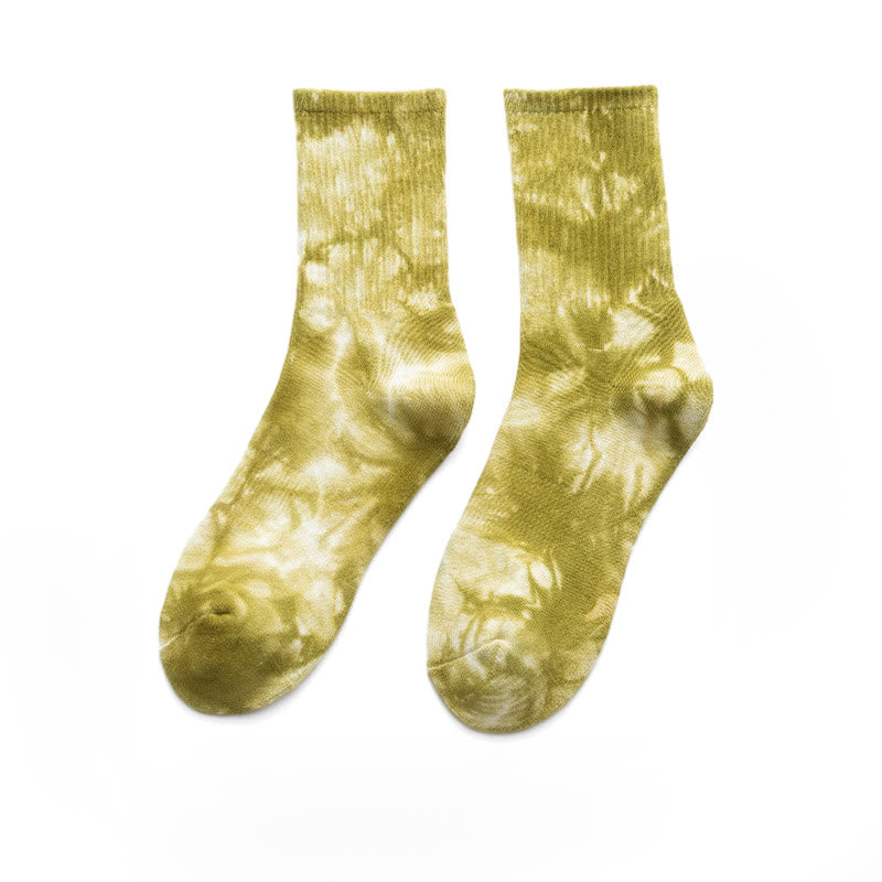 Chaussettes courtes colorées tie-dye Plusock (4 paires) - image 13