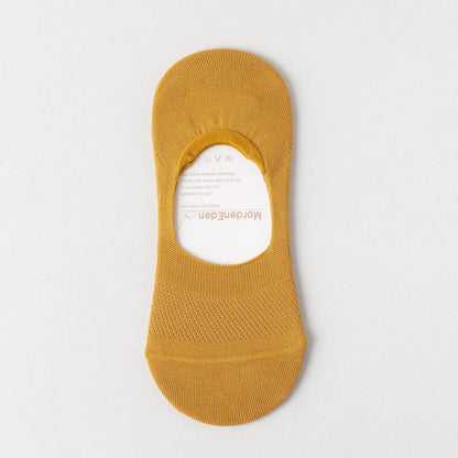 Chaussettes invisibles élastiques en maille Plusock (5 paires) - Jaune - EU39-46 (US5-12) - image 19