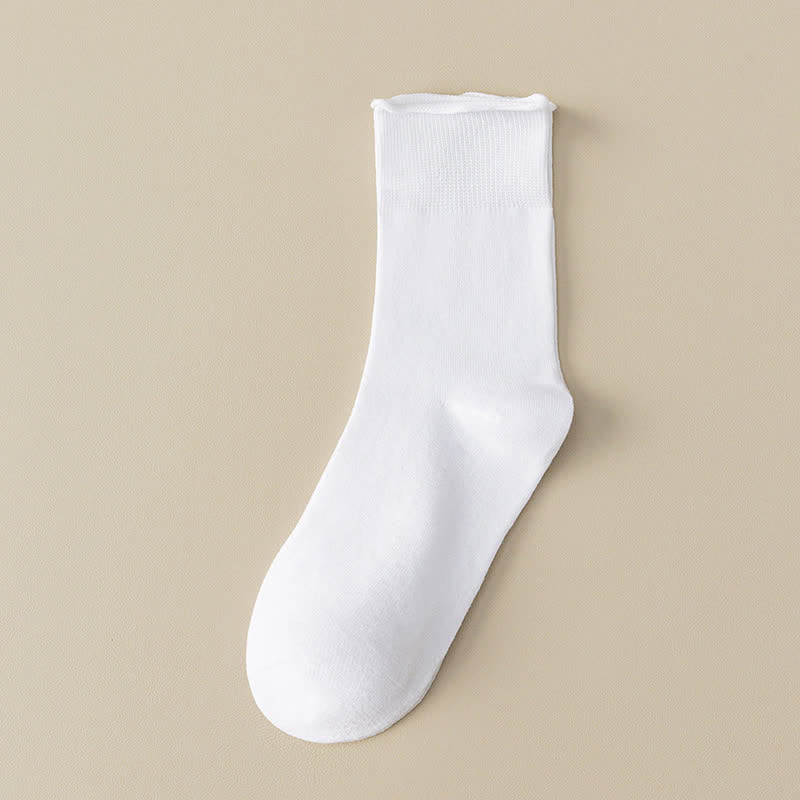 Chaussettes élastiques unies Plusock (6 paires) - Blanc - EU40-44 (US8.5-12) - image 16