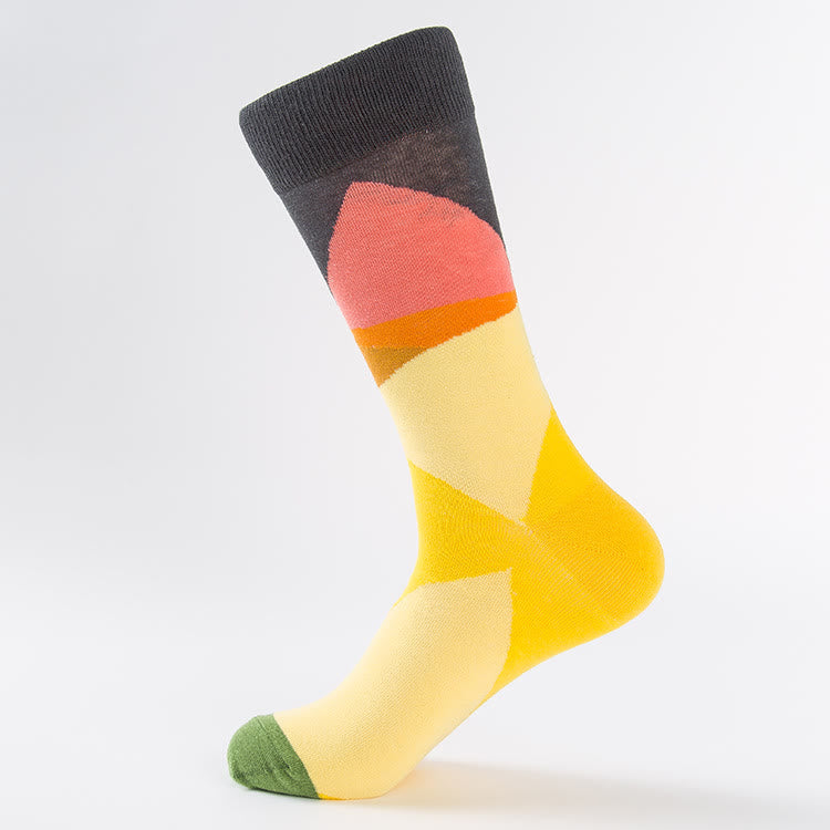 Chaussettes montantes à motif de colombes et de tulipes (6 paires) - image 3