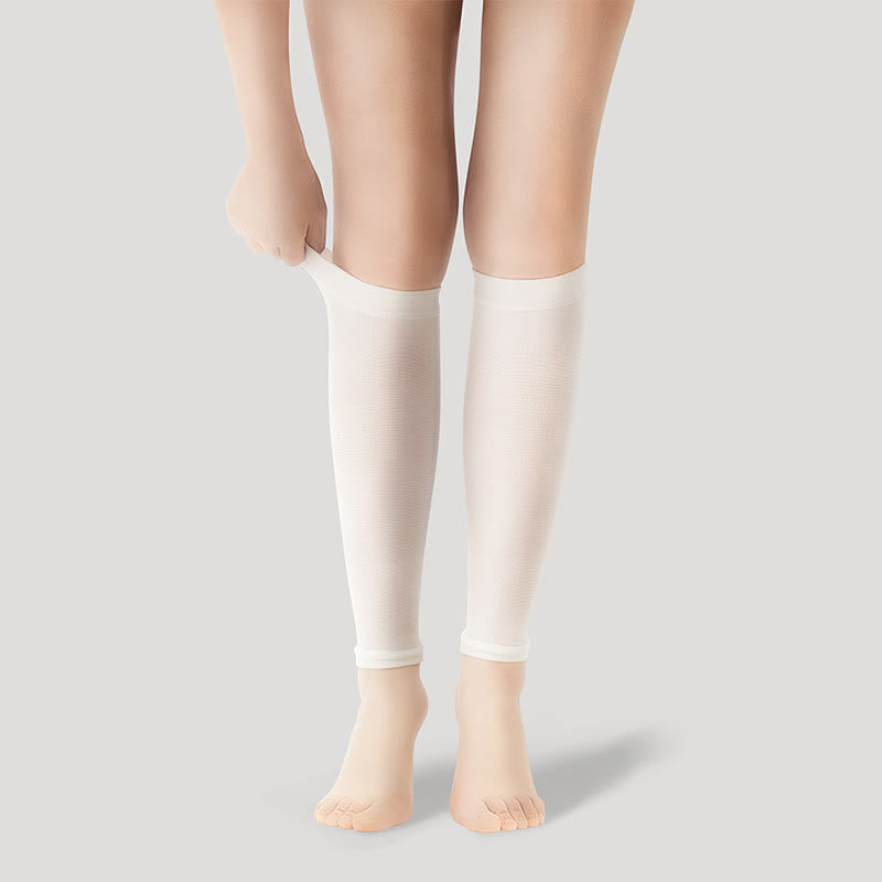 Chaussettes de compression unisexes Ice Silk Footless Cool - Blanc - XL - image 25