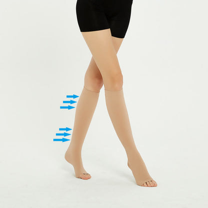 Chaussettes de compression unisexes à bout ouvert pour soulager la douleur - image 2