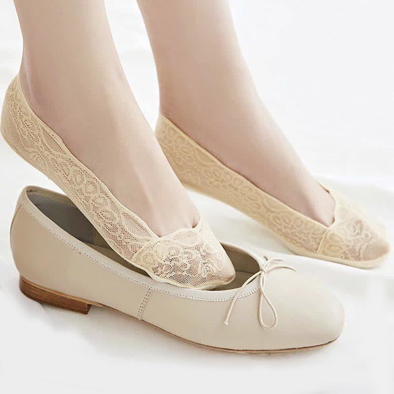 Chaussettes invisibles en dentelle Plusock (5 paires) - image 2