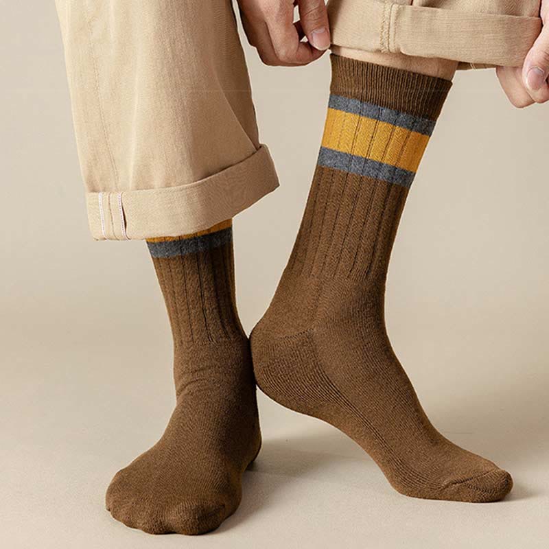 Chaussettes hautes chaudes et respirantes grandes tailles (8 paires) - image 6