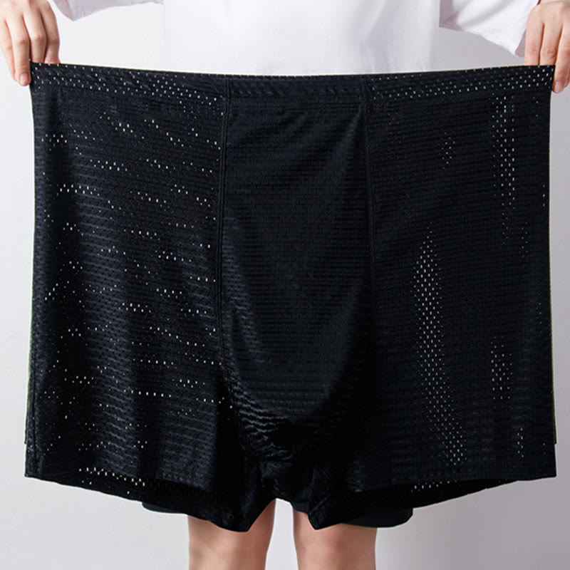 Boxers taille haute en soie glacée grande taille (lot de 2) - image 0