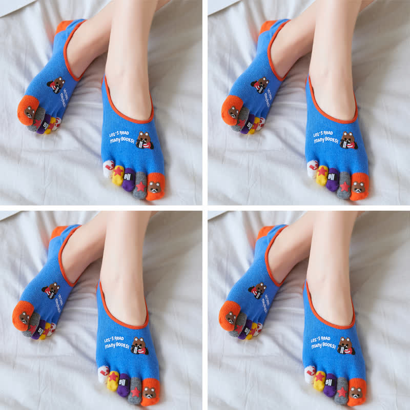 Chaussettes Plusock à motifs amusants (4 paires) - Non-présentation - Bleu - EU40-45 (US7-10) - image 26