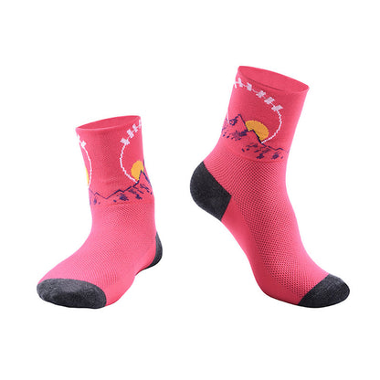 Chaussettes de cyclisme à motifs amusants