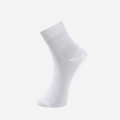 Chaussettes mi-mollet de couleur unie (8 paires) - 45-50 - Blanc - Quart - image 15