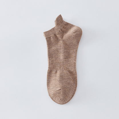 Chaussettes respirantes unies (8 paires) - Café - EU43-48 (US9-13) - image 10