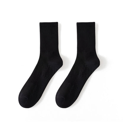 Chaussettes mi-mollet respirantes et solides Plusock (4 paires) - EU43-48 (US6-12) - Noir - image 7