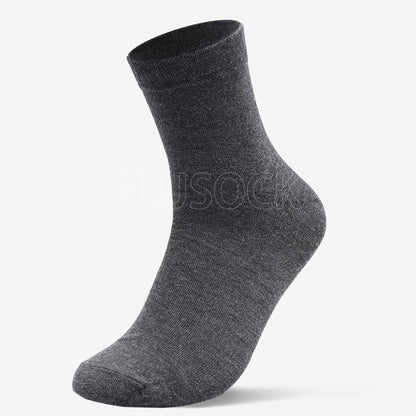Chaussettes mi-mollet de couleur unie (8 paires) - 45-50 - Gris foncé - Quart - image 12