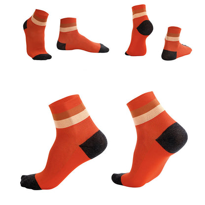 Chaussettes courtes respirantes couleur bonbon