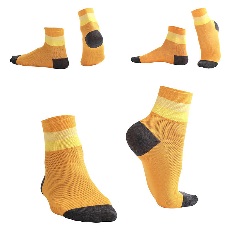 Chaussettes courtes respirantes couleur bonbon
