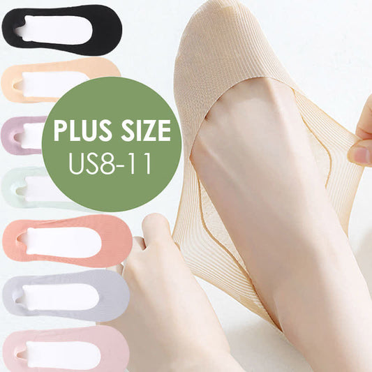 Chaussettes bateau 100 % coton grande taille (7 paires)