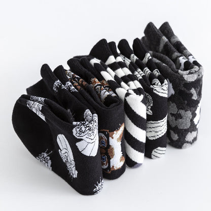 Chaussettes à motif arbre grande taille (5 paires)