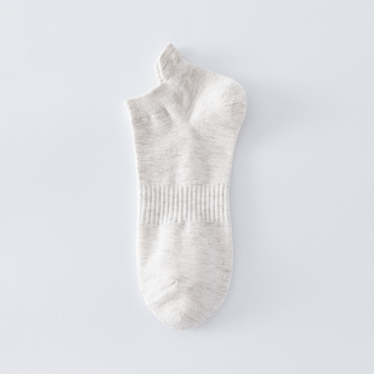 Chaussettes respirantes unies (8 paires) - Beige - EU43-48 (US9-13) - image 9