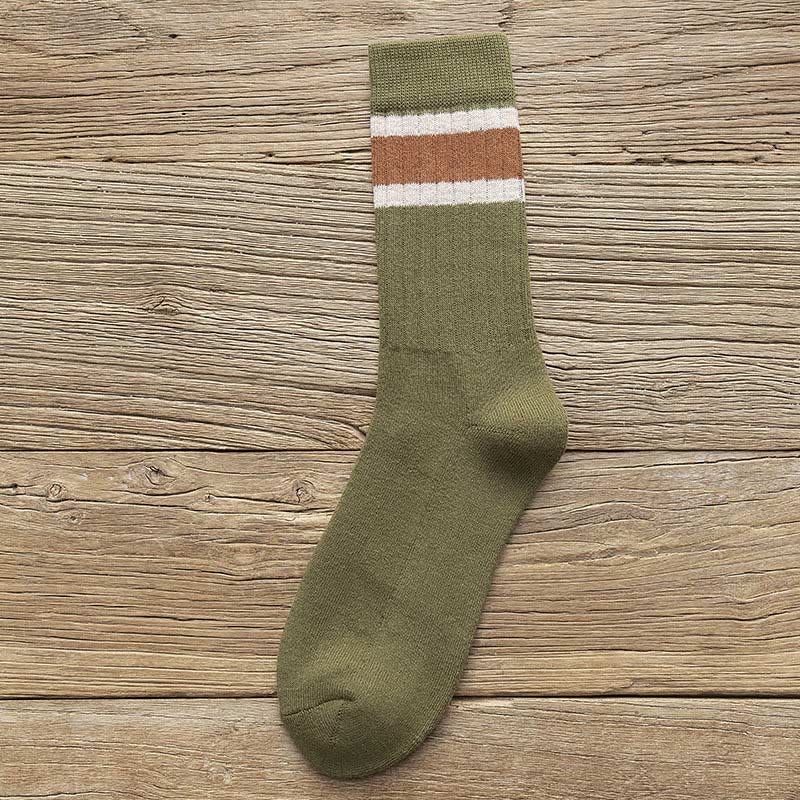 Chaussettes hautes chaudes et respirantes grandes tailles (8 paires) - Vert armée - EU37-45 (US4-11) - image 12