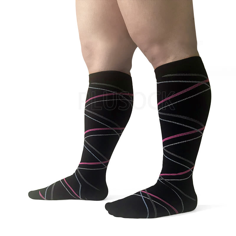 Chaussettes de compression Plusock Ribbon Grande Taille 2XL- 7XL (3 paires) - image 6