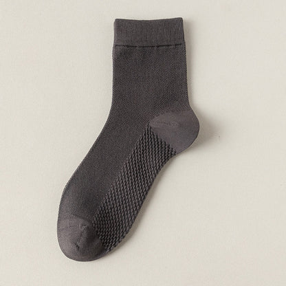 Chaussettes courtes en maille de coton Plusock (5 paires) - Gris foncé - EU39-46 (US5-12) - image 17