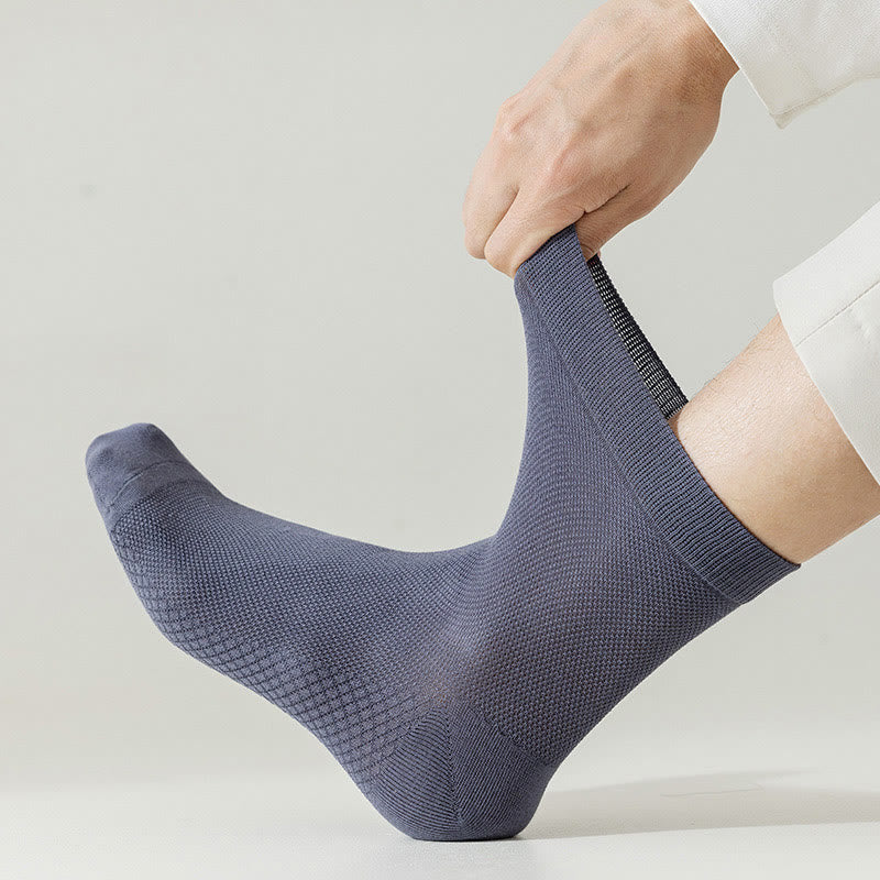 Chaussettes en maille de coton (5 paires) - image 4